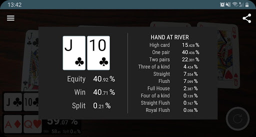 Poker Odds Camera Calculator screenshots 5
