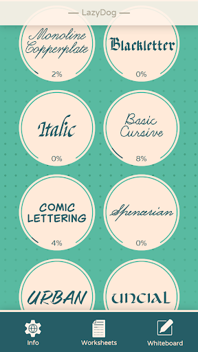 Android application LazyDog calligraphy pro screenshort