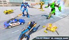 screenshot of US Police Dog Robot Car Game