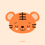 Cover Image of Download 카카오톡 테마 - 오렌지 아기 호랑이  APK