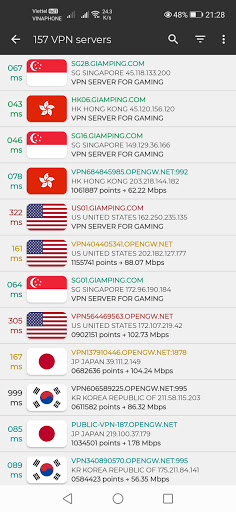 GPVPN: Lower Ping Mobile Games screenshot 16