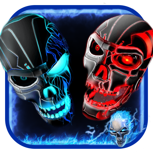 Neon Evil Skull 3D Theme Collection Изтегляне на Windows