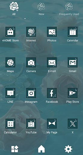 Floating Roses Theme +HOME ekran görüntüsü