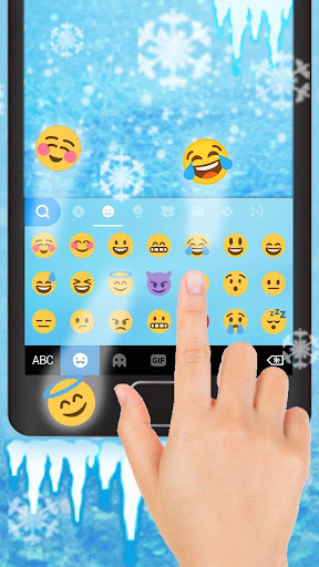Cool Ice Keyboard Theme Screen 3