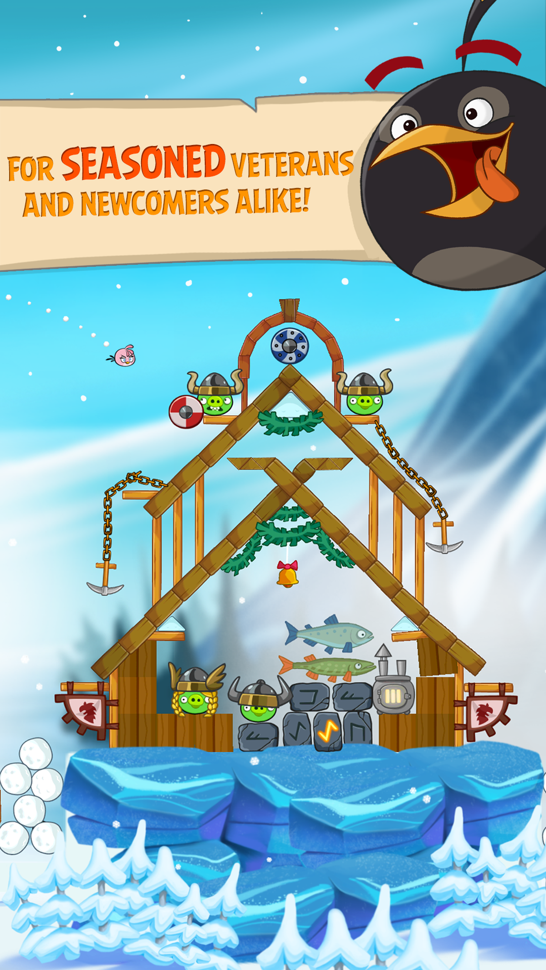 Android application Angry Birds Seasons screenshort