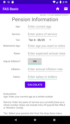 Android application NYC Retires FAS screenshort