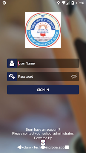 Android application Guru Harkrishan Public School screenshort