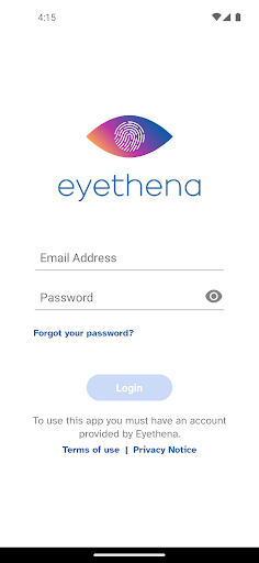 Android application Eyethena screenshort