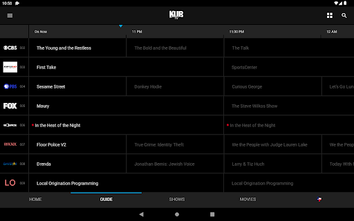 Screenshot of KUB TV