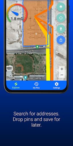 ZapAtlas ™ - EMF Map Screen 2