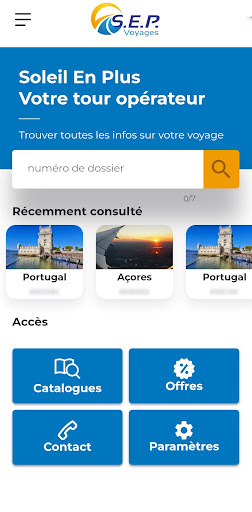 Android application SEP Voyages screenshort