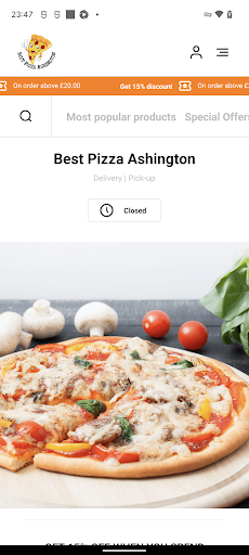 Android application Best Pizza Ashington screenshort