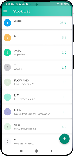 Dividy - Dividend Calendar Screen 3
