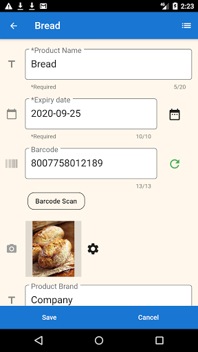 Dispensa - No Waste No Buy Screen 3