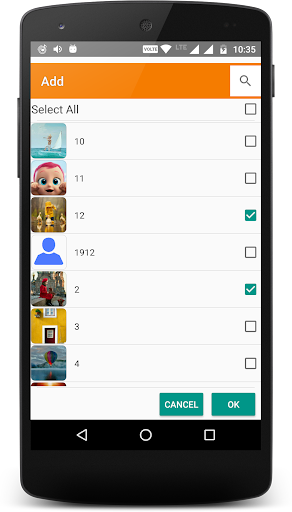 My Favorite Contacts Screen 2