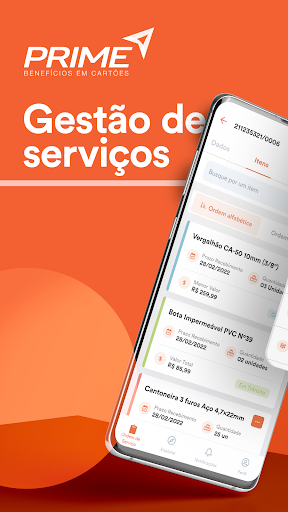 Android application Prime Gestão de Serviços screenshort