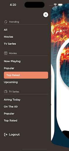 Filme Discover Movies, TV Show Screen 2