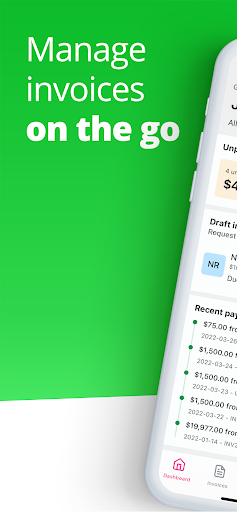 Android application Reckon Invoices screenshort