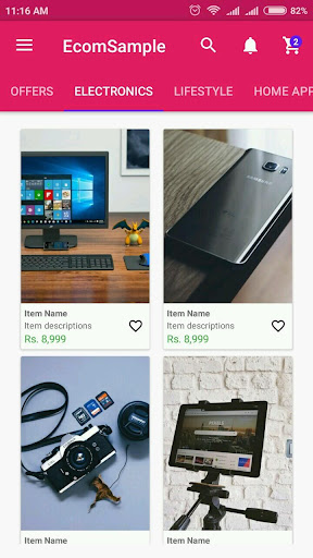 EcomSample Screenshot 2 - AppWisp.com