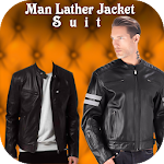 Cover Image of Скачать Man Leather jacket Photo Suit  APK