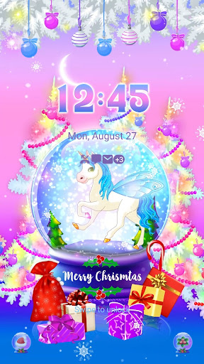 Unicorn Snowball - Wallpaper Screen 2