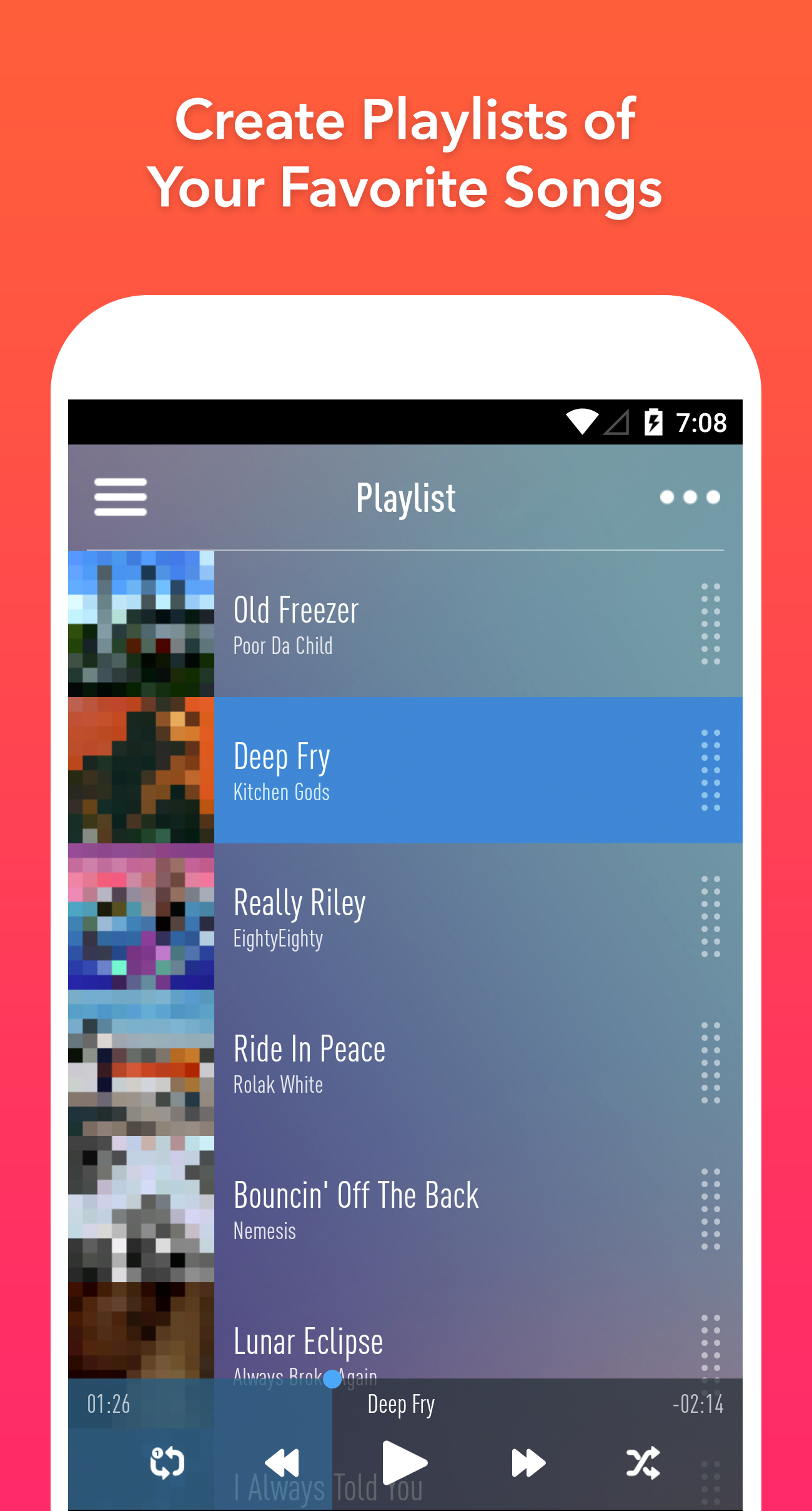 Android application SongFlip Music Streamer Player screenshort