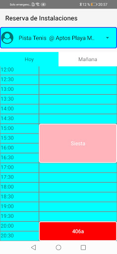 Android application SuReserva.es screenshort
