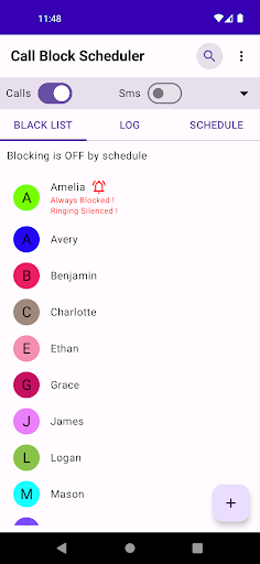 Call Blocker - Scheduler  SMS