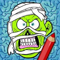 Раскраски зомби с ужасной анимацией