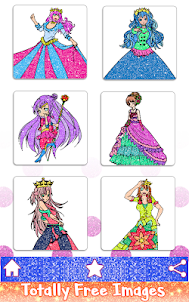 Anime Princess Color by Number