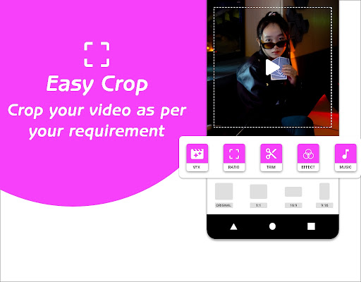 Android application Glitch Video Editor - Effects screenshort