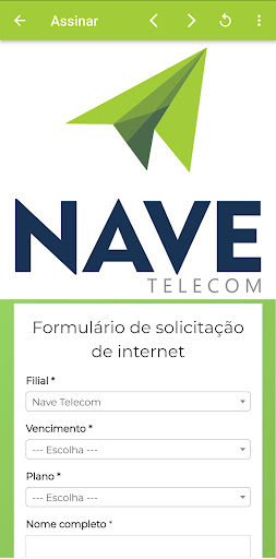 Nave Telecom Screen 2