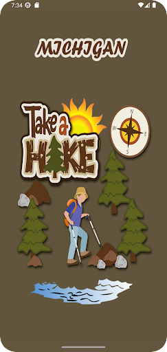 Android application Michigan Hiking Trails screenshort