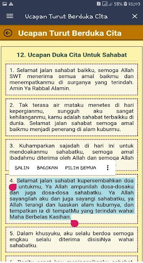 Ucapan Turut Berduka Cita