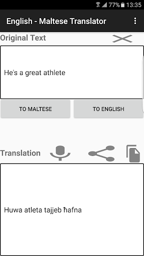 Android application English - Maltese Translator screenshort