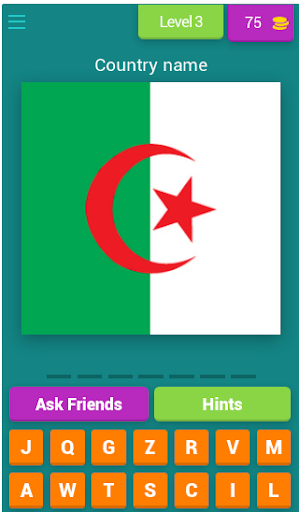 Guess the Country: Flag Quiz Screen 3