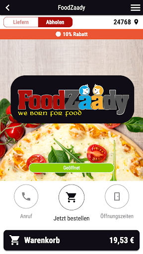 Android application FoodZaady screenshort