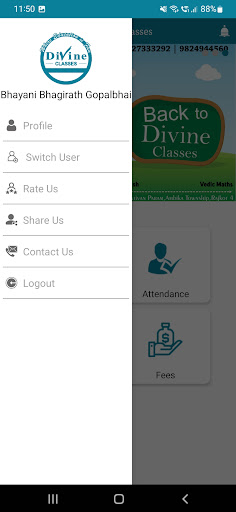Divine Classes Screen 2
