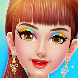 Doll makeup salon girl game icon