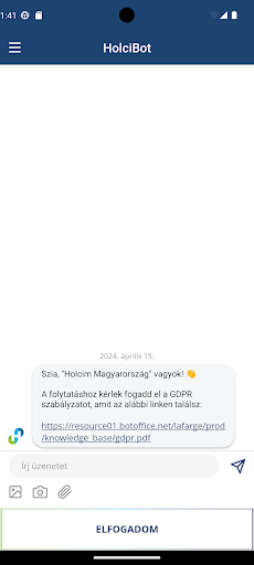 Android application HolciBot screenshort