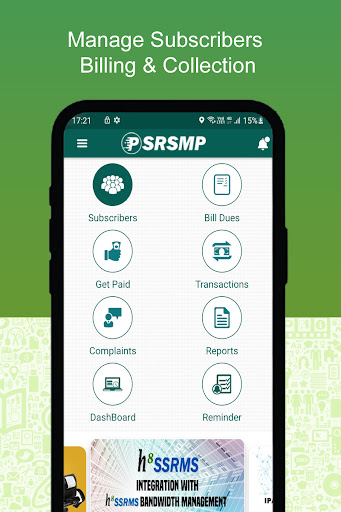 Android application SRSMP Cable & ISP Billing App screenshort