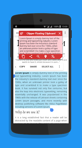 Clipper Floating Clipboard