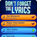 Cover Image of Download Don't Forget the Lyrics 1.2.8 APK