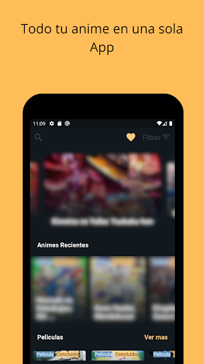 Android application JKanime Plus screenshort