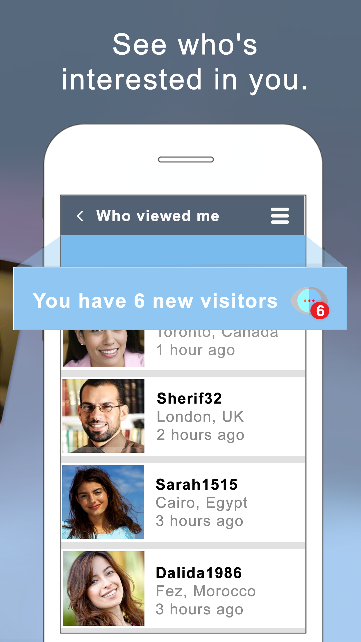 Android application buzzArab - Single Arabs and Muslims screenshort