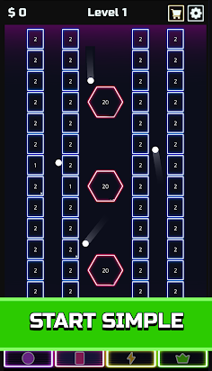 Idle Brick Breaker - Breakout - Screenshot 1