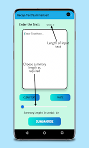 Screenshot 7 Recap-Text Summariser! android