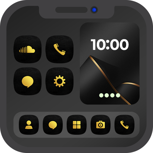 Black & Gold Icon Pack logo