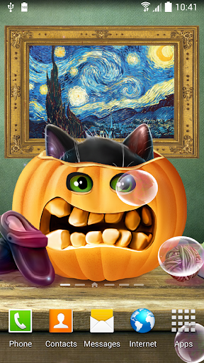 Cute Halloween Live Wallpaper Screen 2