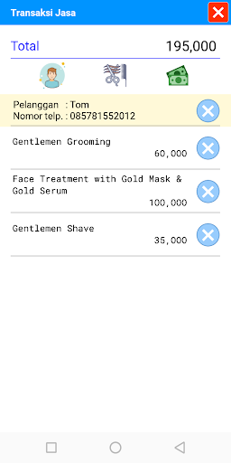 Kasir Barbershop OFFLINE Screen 3